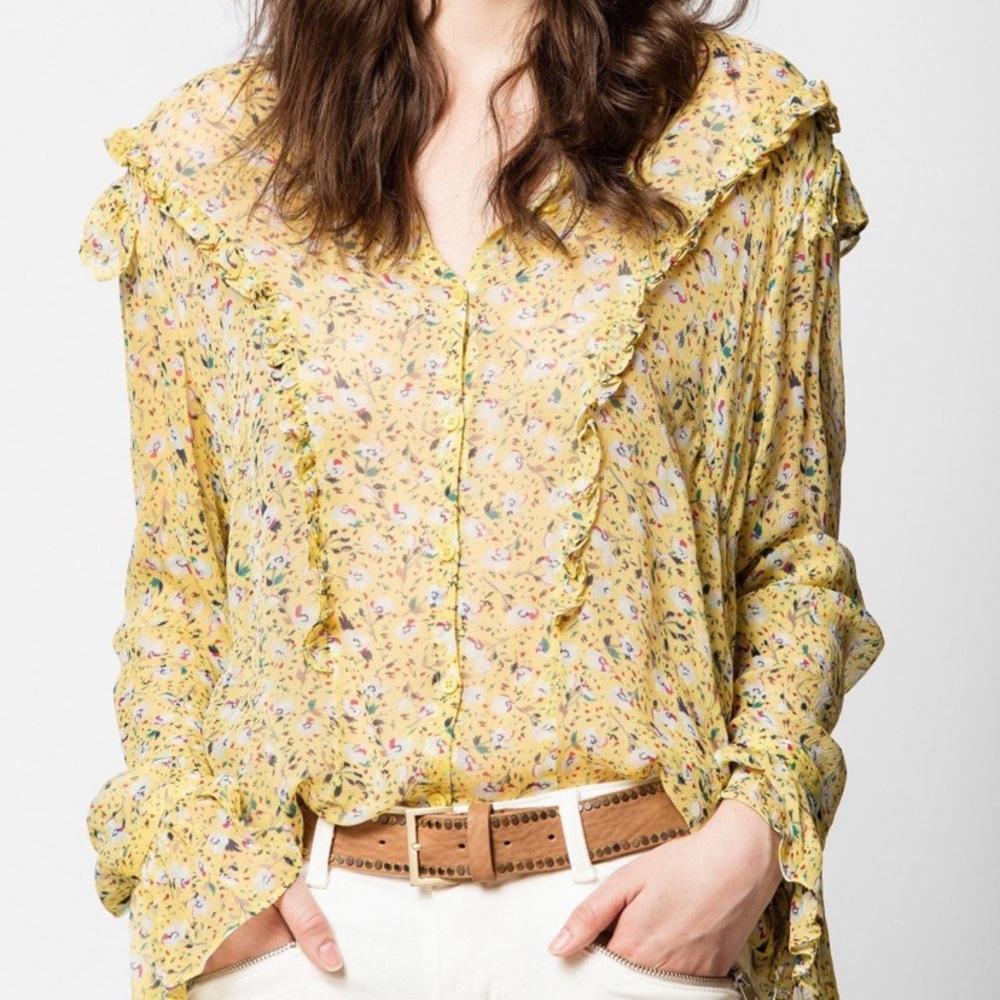 Zadig & Voltaire floral blouse
